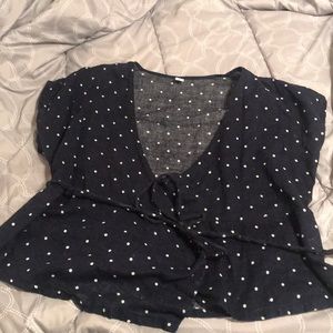 Lightweight linen wrap shirt